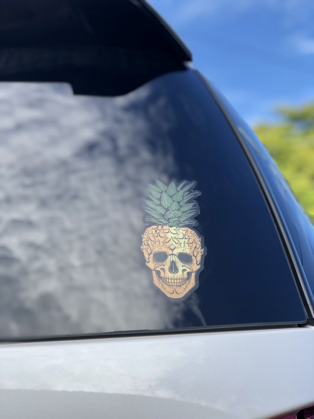 TPE Pineapple Skull premium sticker